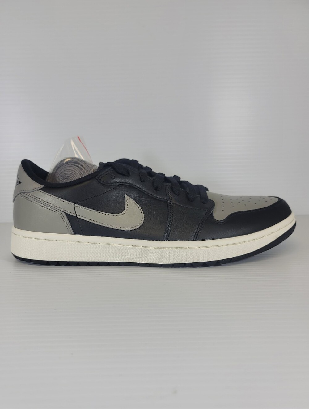 Nike Air Jordan 1 Low Golf Men’s Size 10.5 Shadow Grey Leather Shoes DD9315 001 - Picture 3 of 11